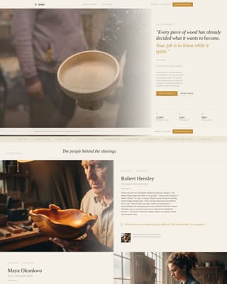 Specialist Woodturning & Lathe Work Content Blog & Content Website Template