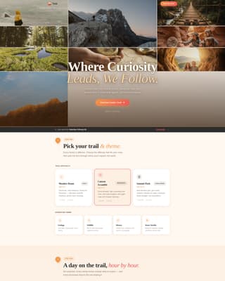 Specialist Family Travel & Experience Professional Website Template