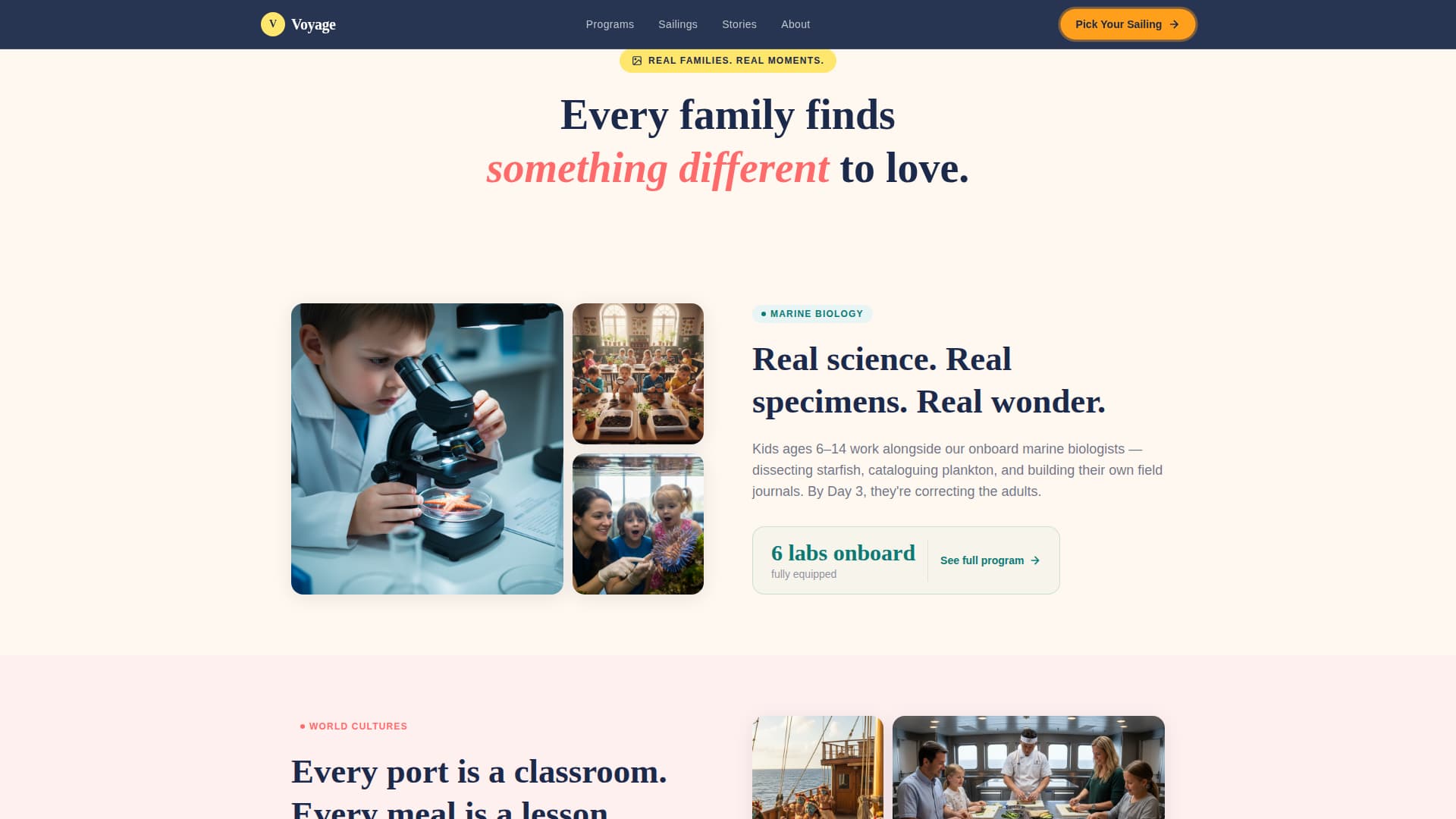 Advanced Family Travel & Experience Appointment Booking Website Template