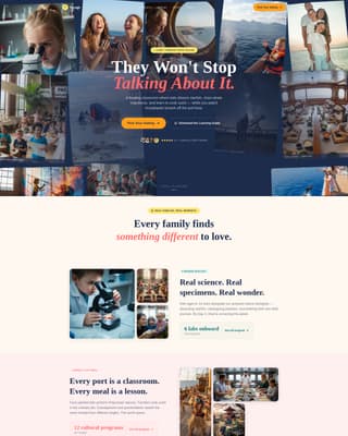 Advanced Family Travel & Experience Appointment Booking Website Template