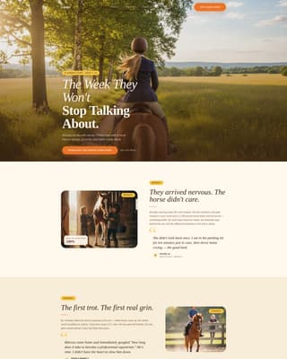 Summer Camp & Outdoor Program Portfolio & Case Study Website Template