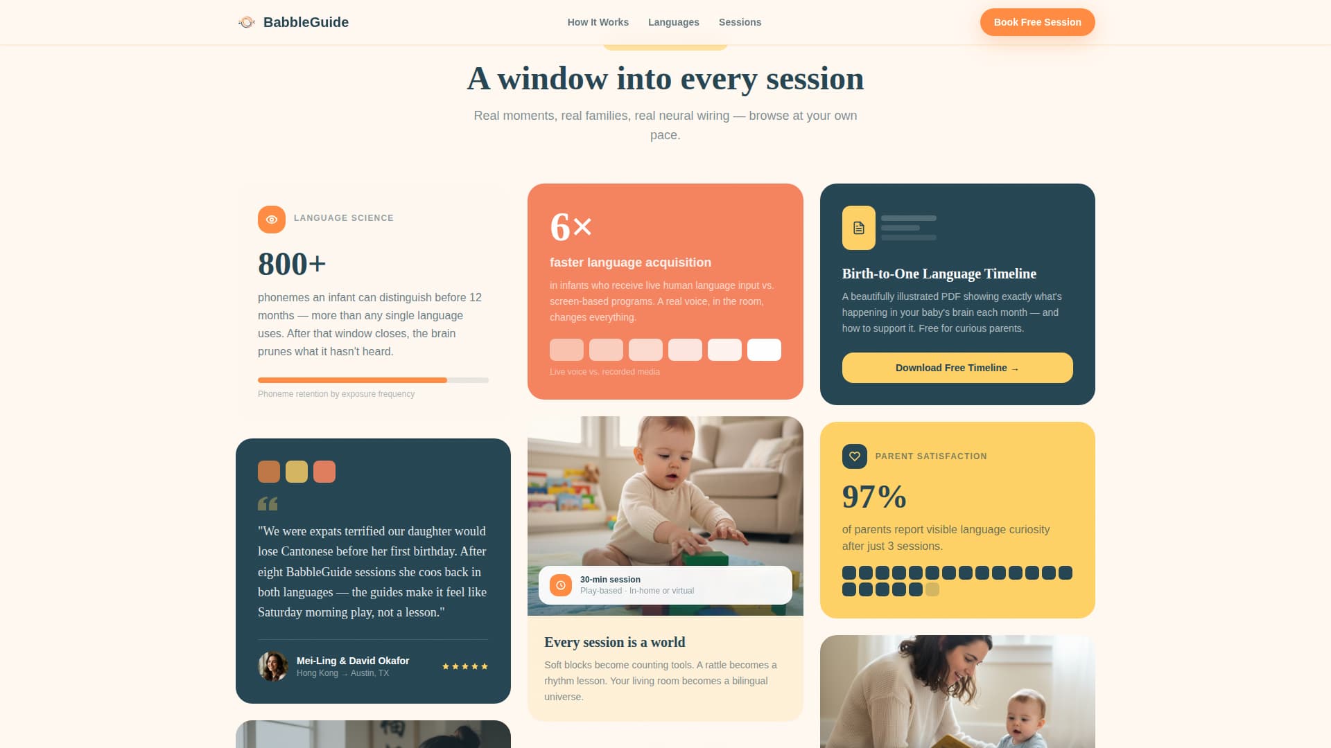 Infant (0-1) Products & Booking Website Template