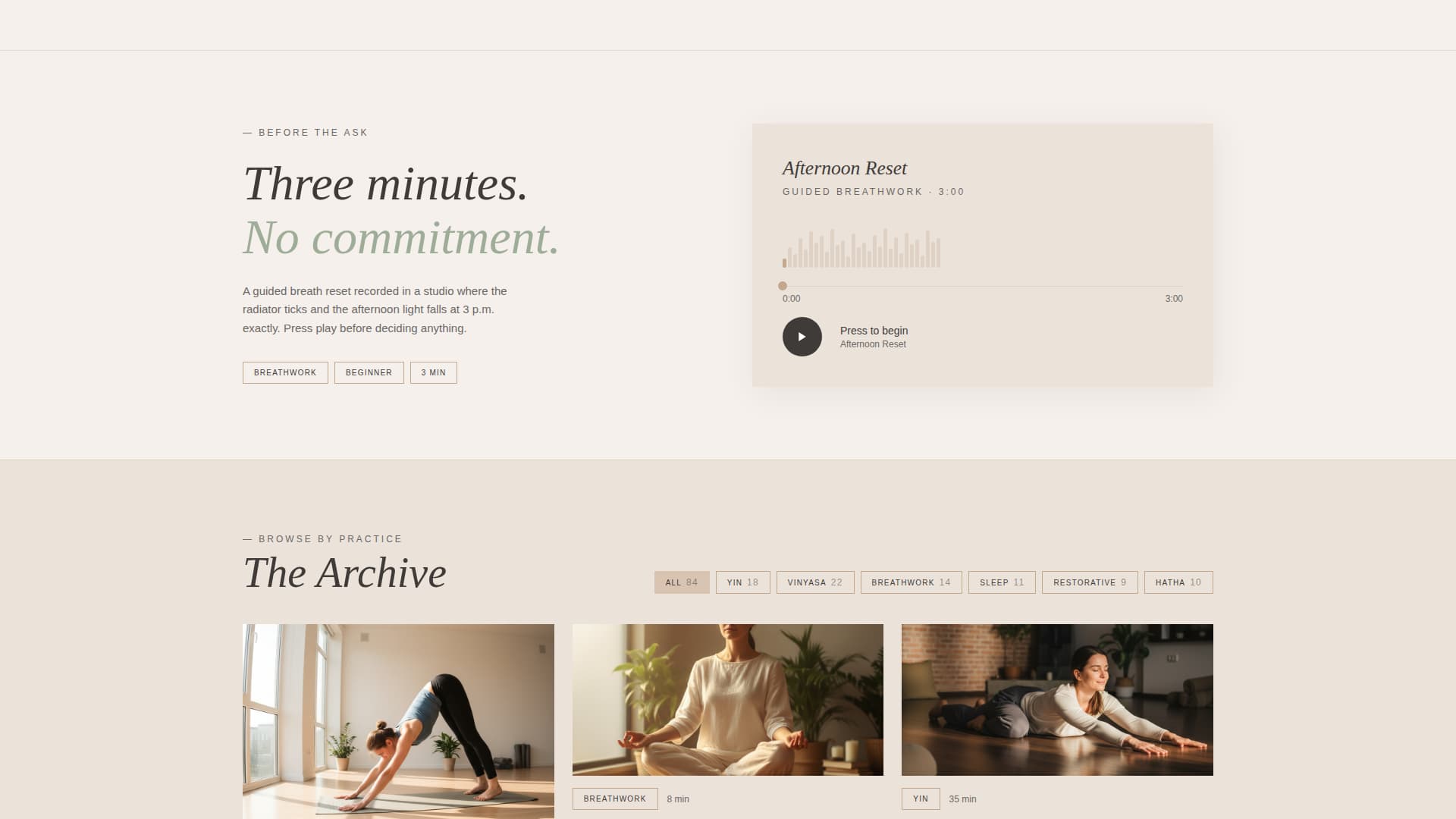 Asana - Serene Wellness Landing Page Template