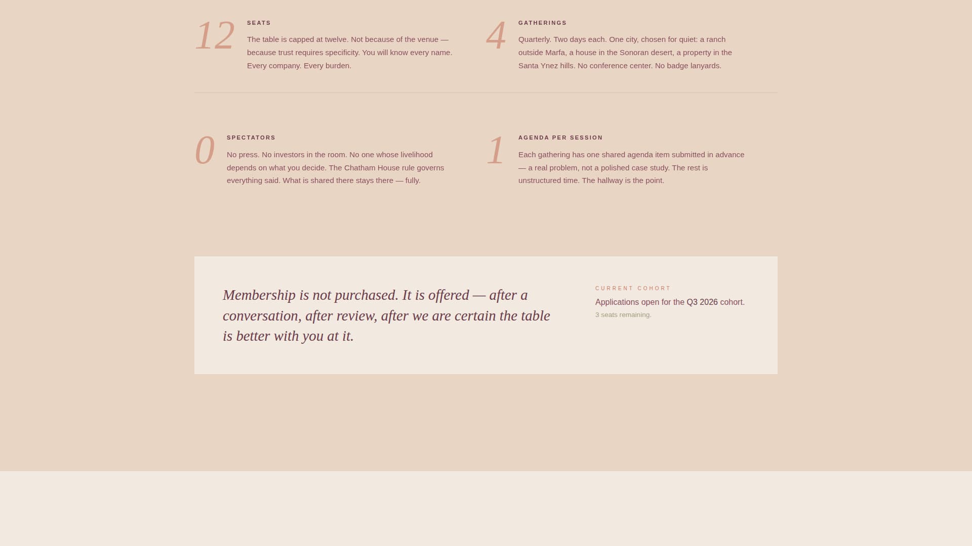 Convene - Elite AI Founders Landing Page Template
