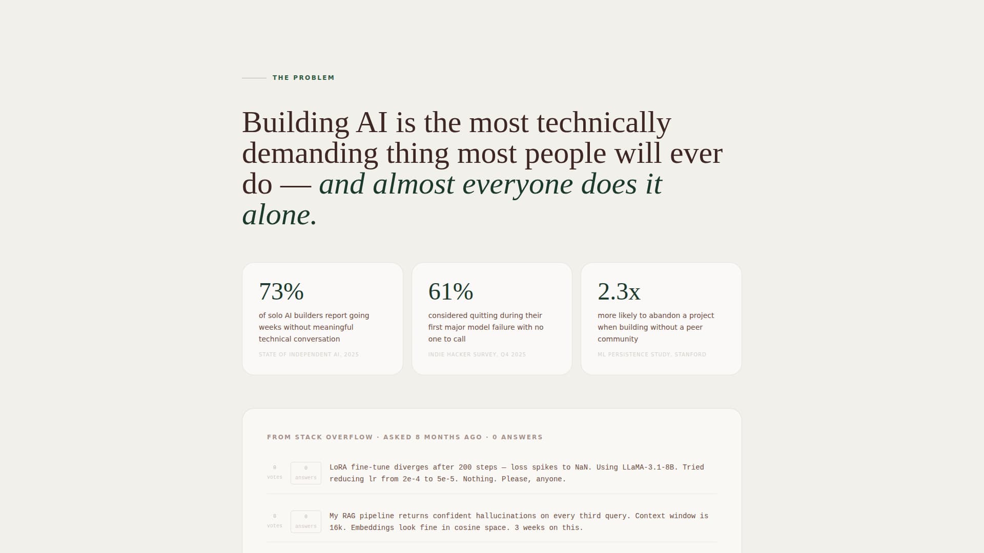 Grove - Inspiring AI Builders Landing Page Template