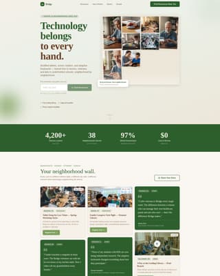 Bridge - Empowering Accessibility Landing Page Template