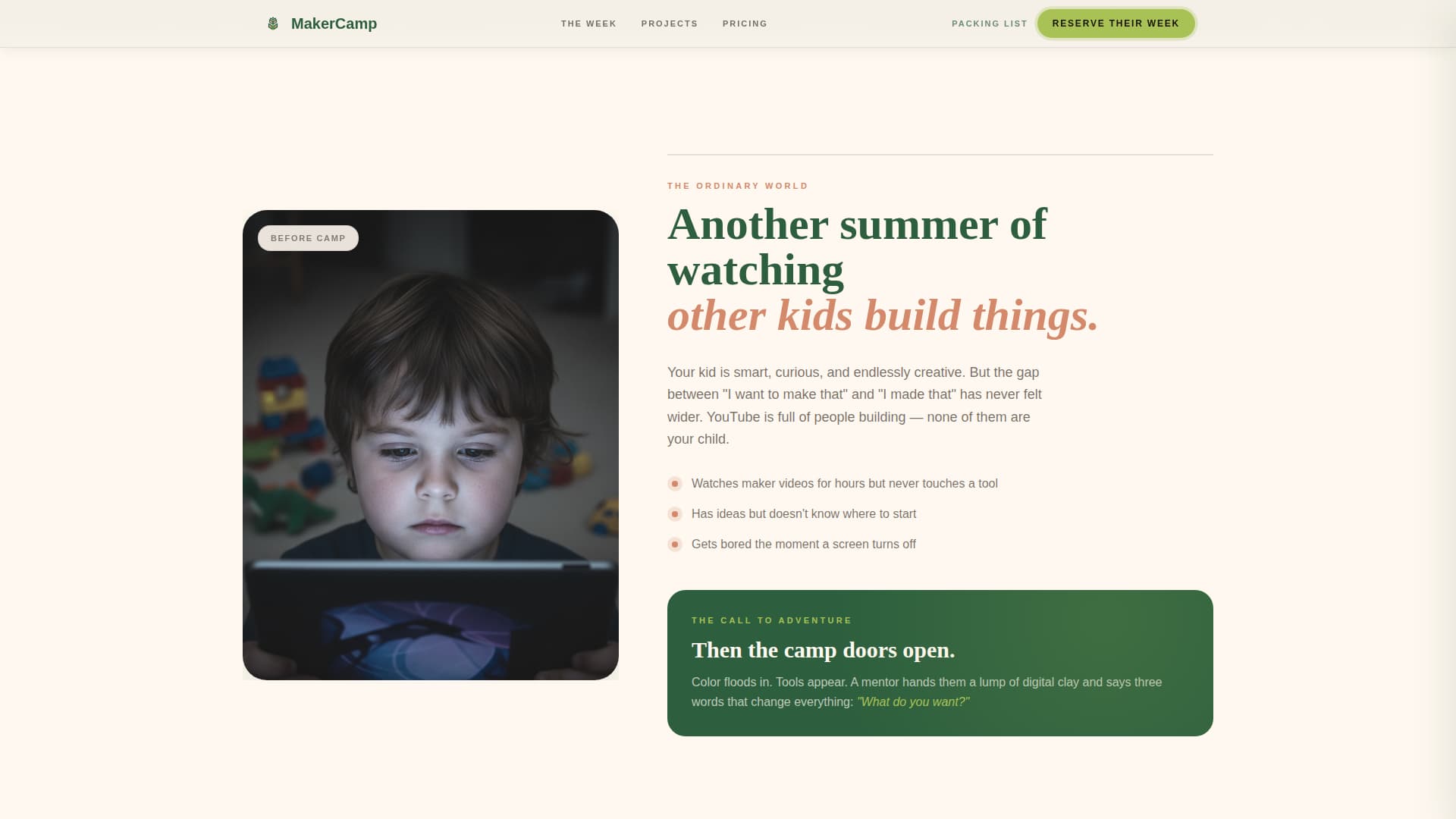 Kids 3D Printing & Maker Booking Website Template