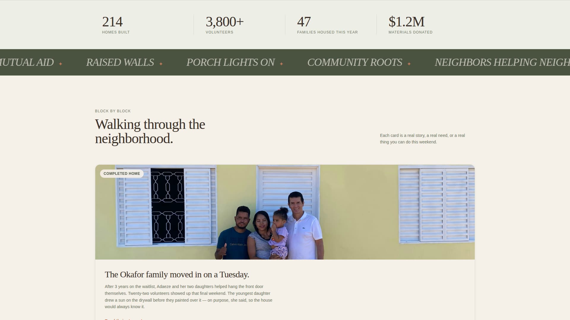 Shelter - Heartfelt Housing Landing Page Template
