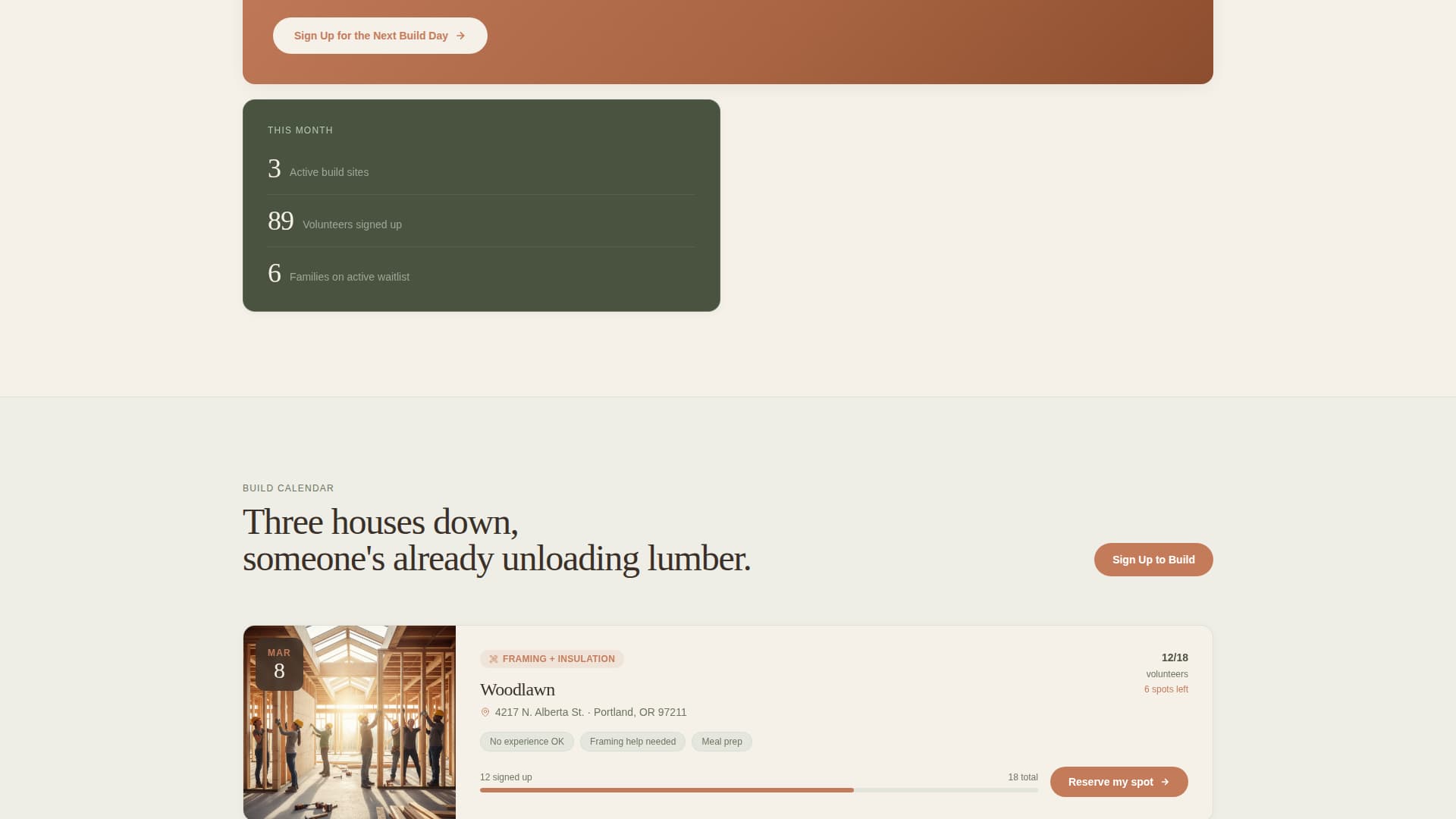 Shelter - Heartfelt Housing Landing Page Template