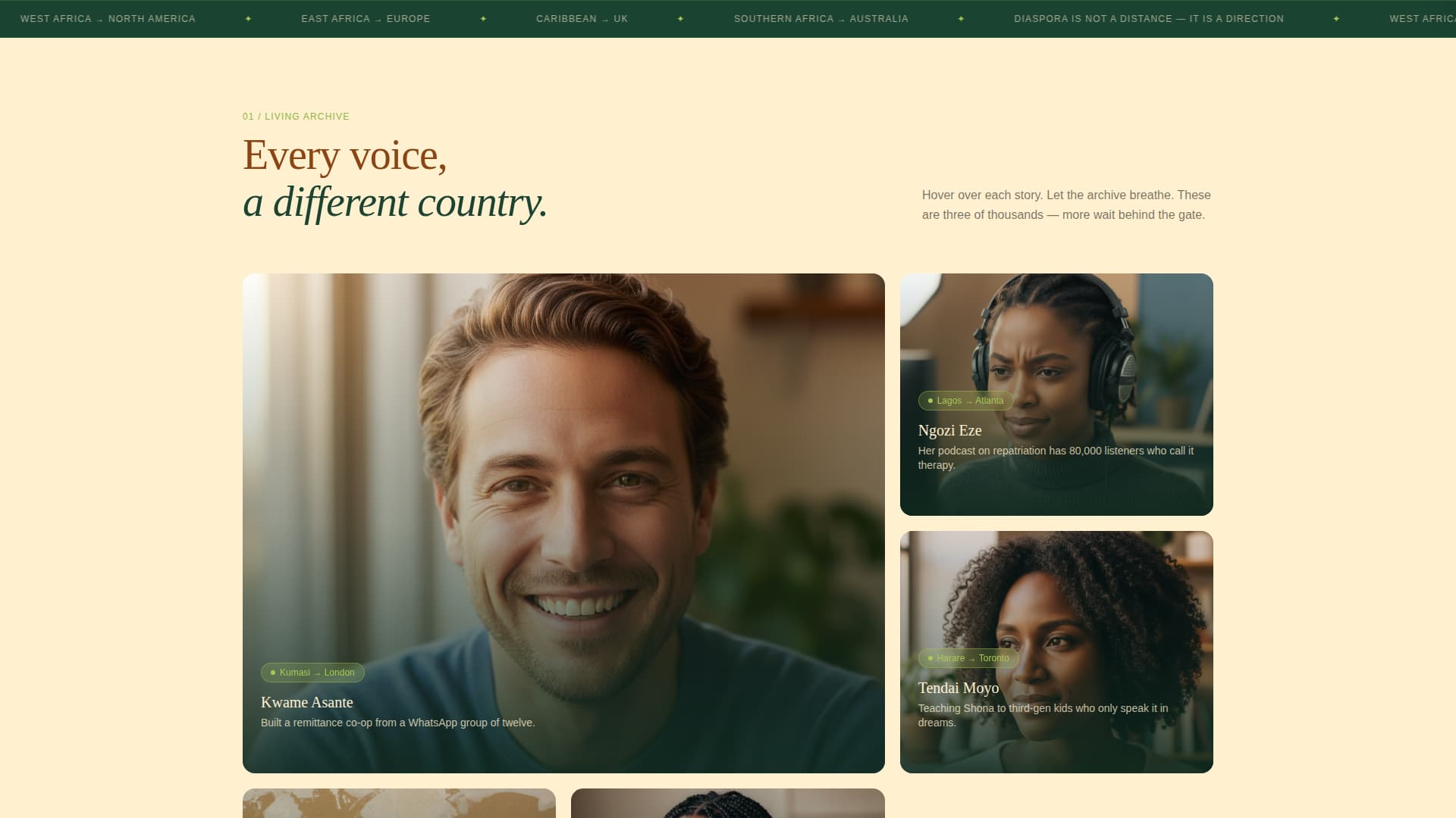 Diaspora - Vibrant Community Landing Page Template