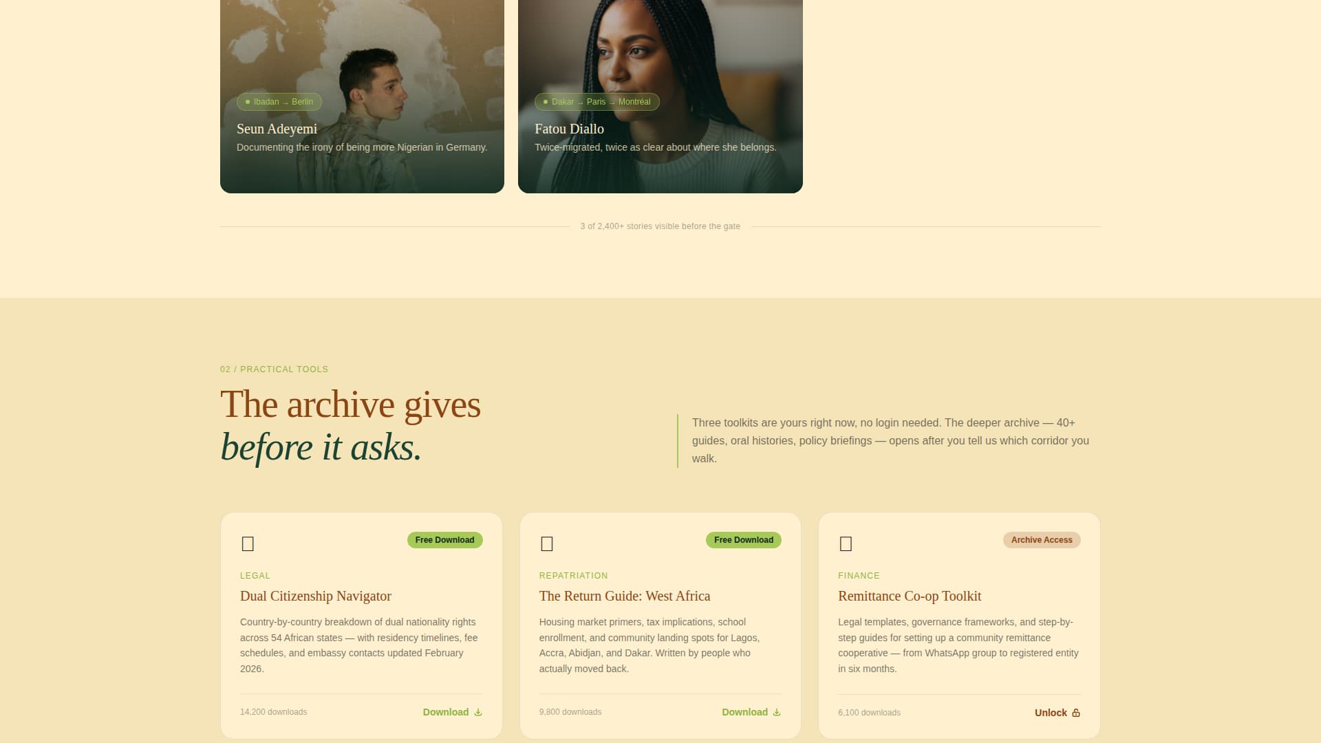 Diaspora - Vibrant Community Landing Page Template