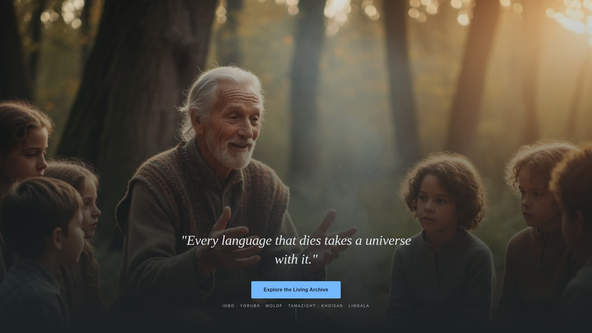 Tongue - Vibrant Language Preservation Landing Page Template