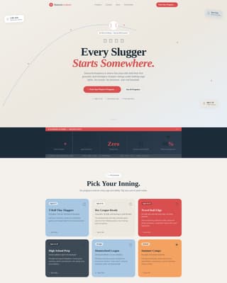 Kids Baseball Reviews Website Template