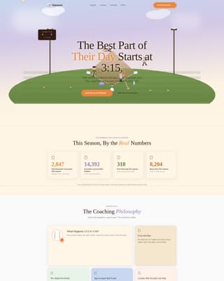 Kids Baseball Professional Website Template