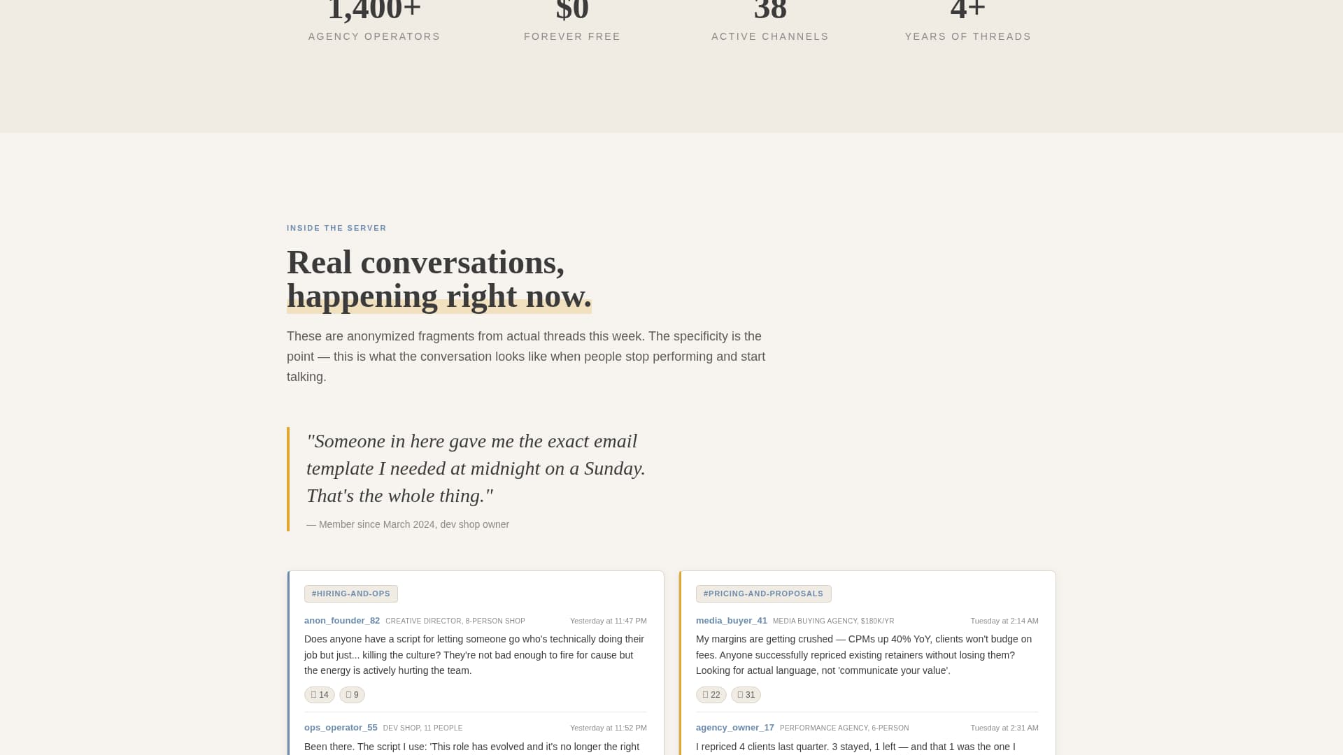 Guild - Authentic Agency Owners Landing Page Template