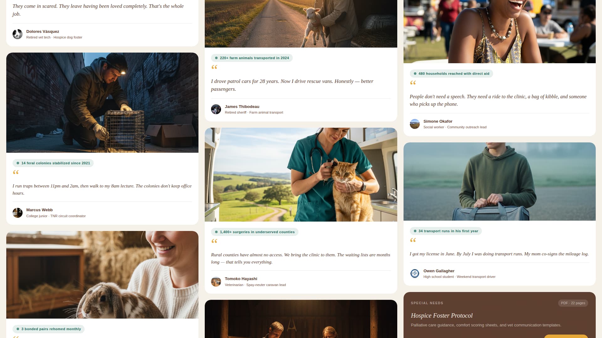 Refuge - Heartfelt Animal Rights Landing Page Template