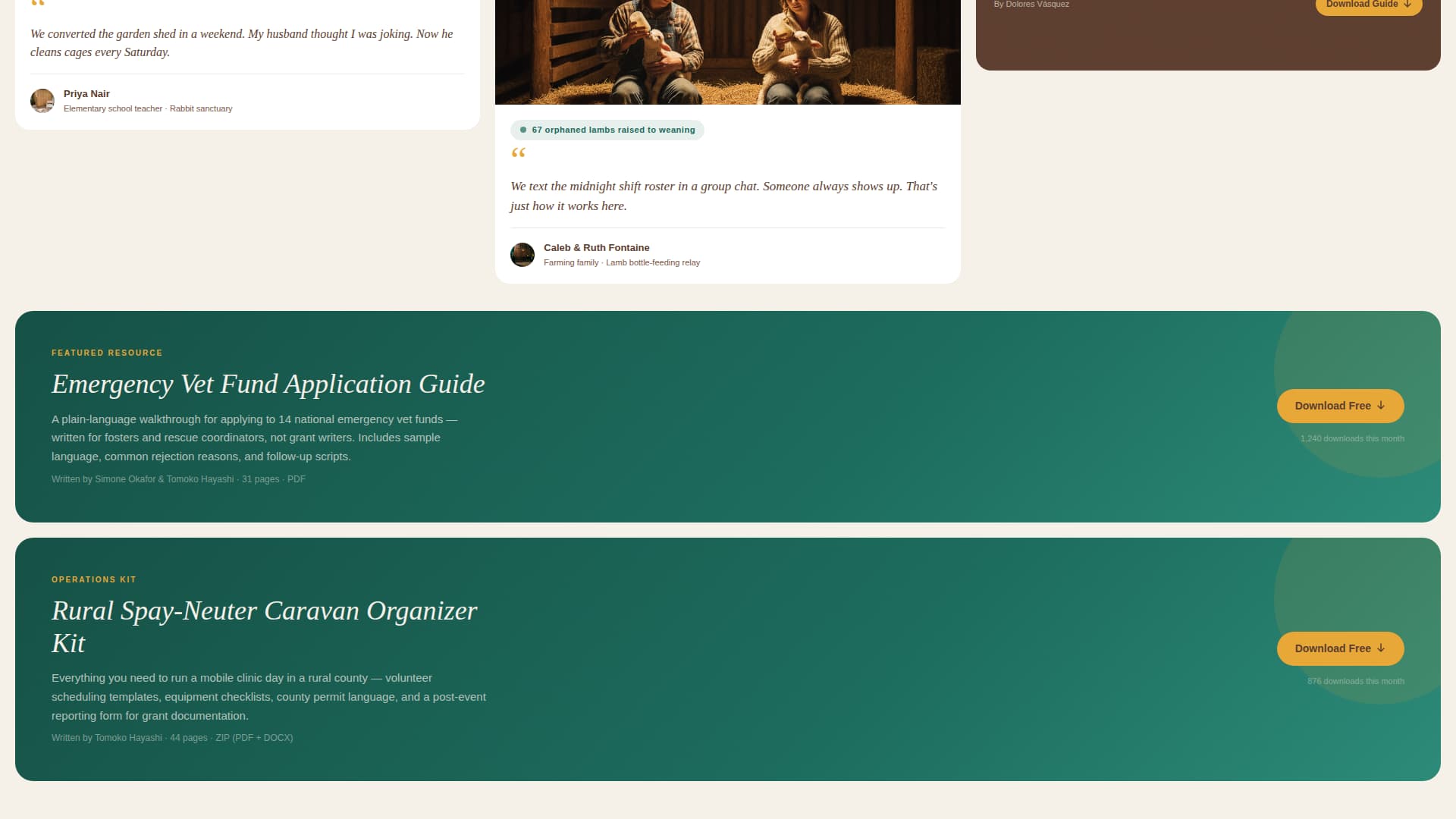 Refuge - Heartfelt Animal Rights Landing Page Template
