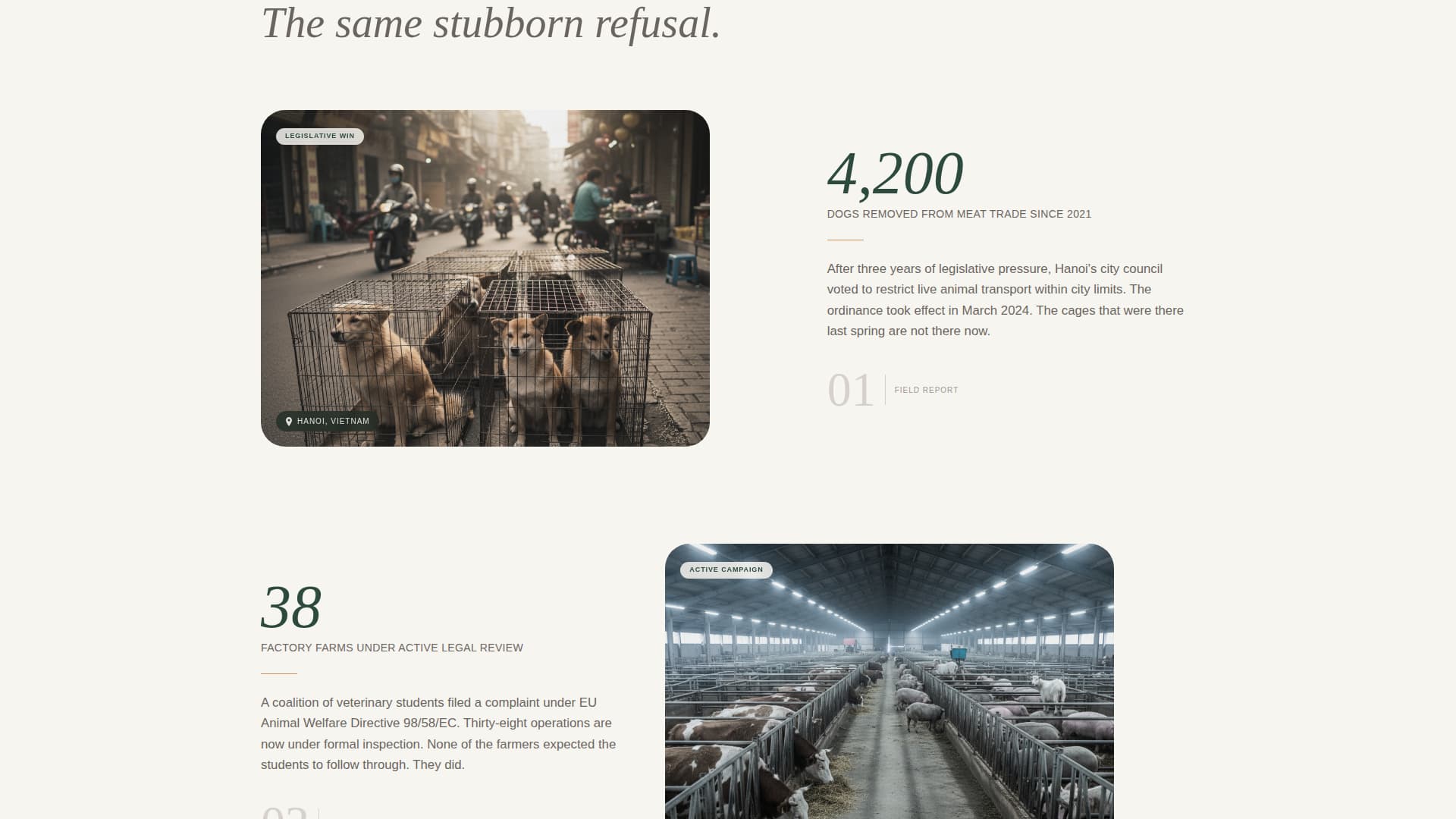 Sanctuary - Compassionate Animal Rights Landing Page Template