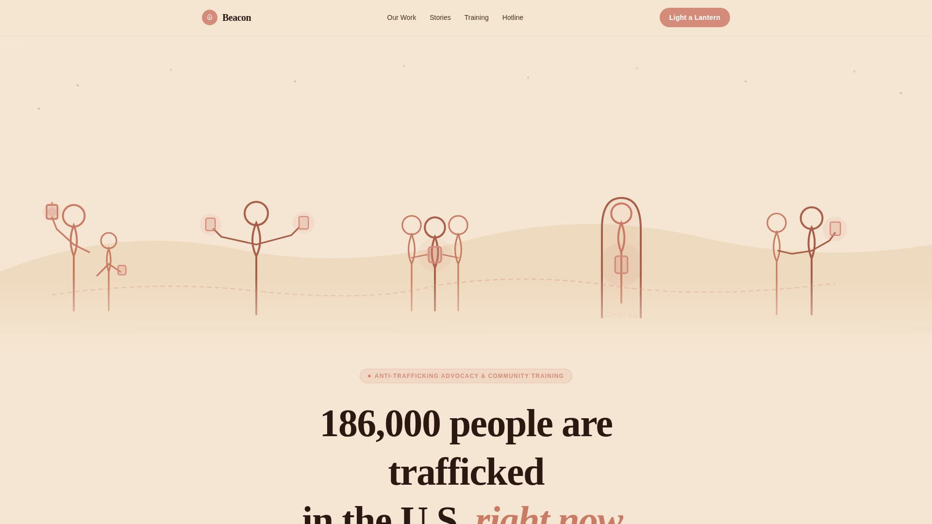 Beacon - Powerful Anti-Trafficking Landing Page Template
