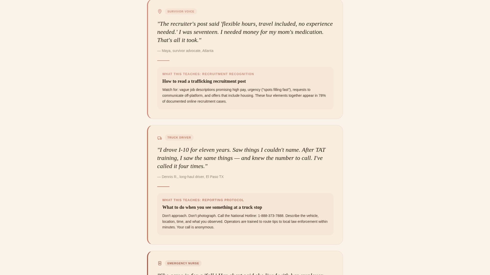 Beacon - Powerful Anti-Trafficking Landing Page Template