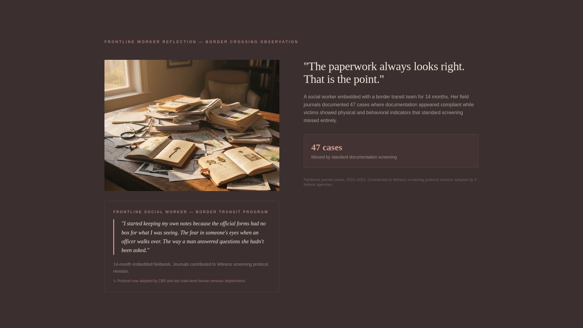 Witness - Compelling Anti-Trafficking Landing Page Template
