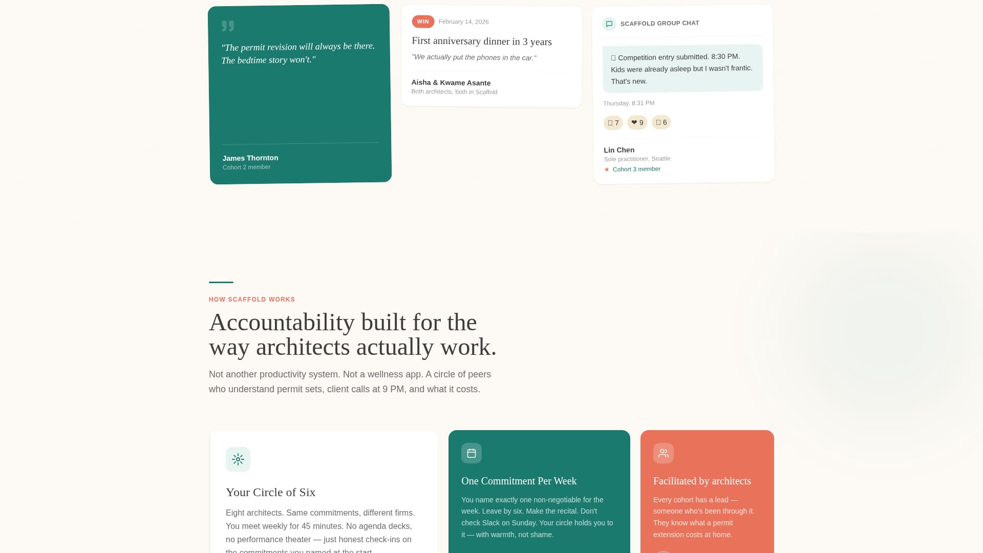 Scaffold - Purposeful Architects Landing Page Template
