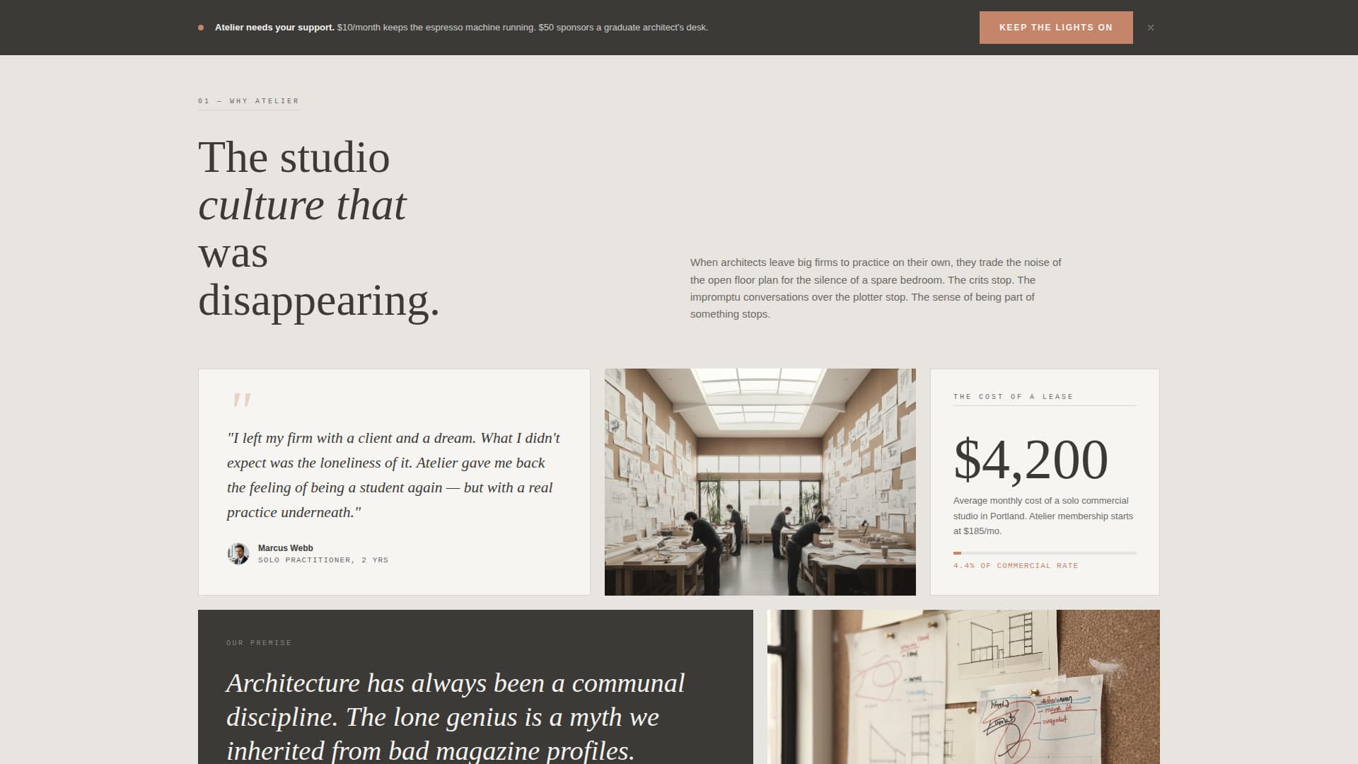 Atelier — Visionary Design-Firm Landing Page Template
