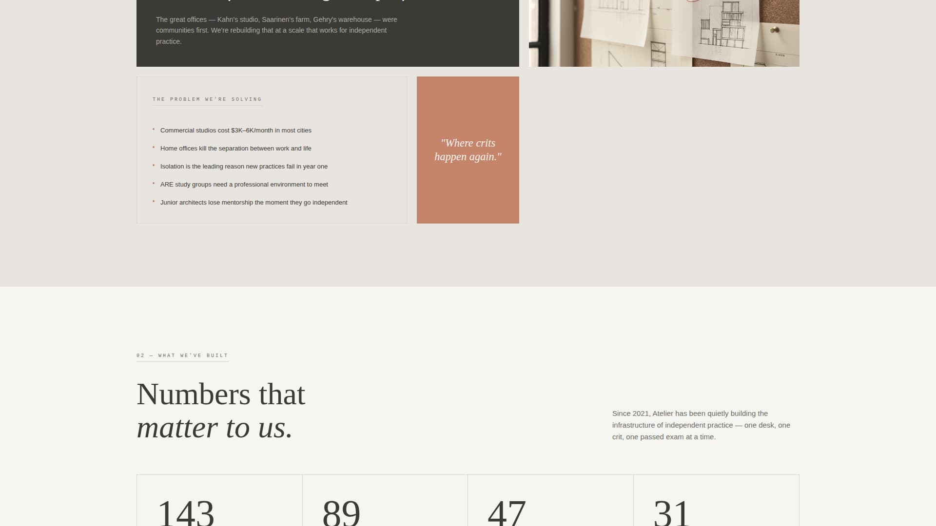 Atelier — Visionary Design-Firm Landing Page Template