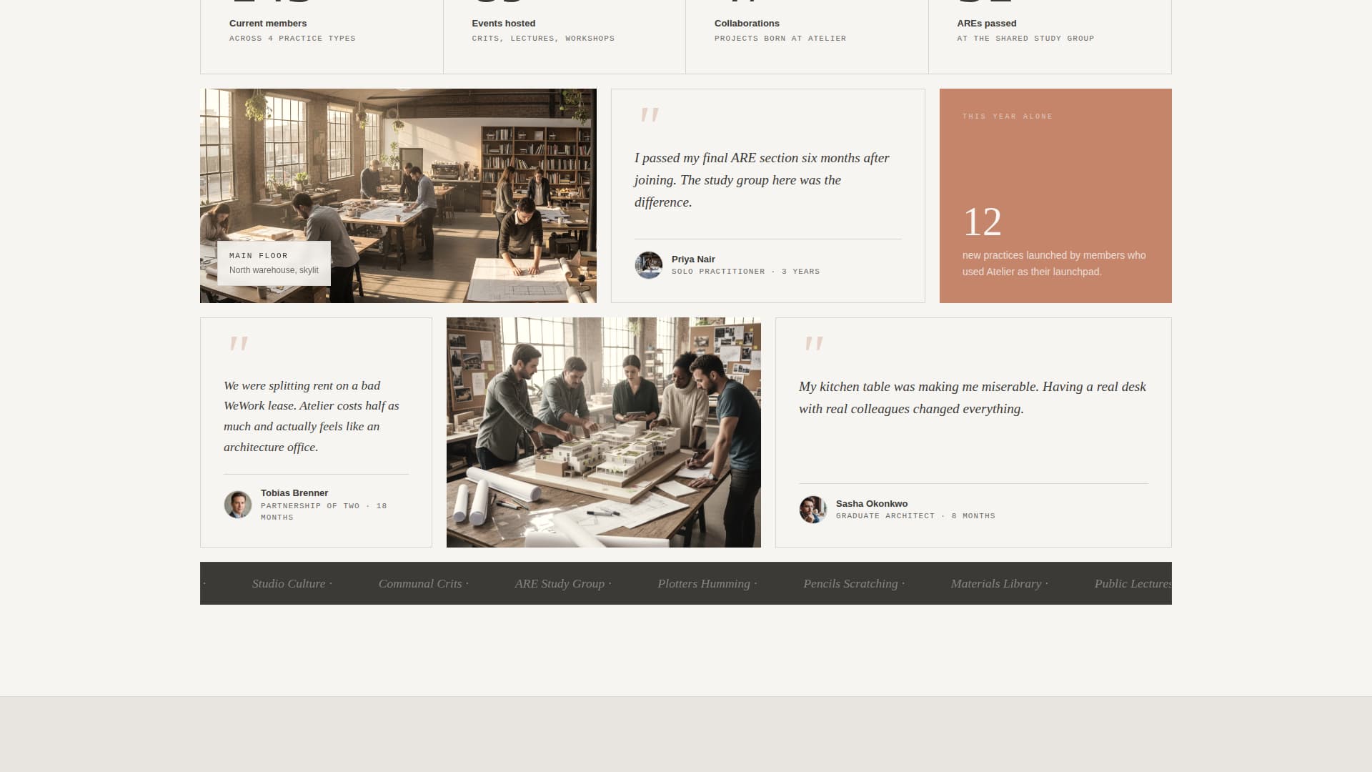 Atelier — Visionary Design-Firm Landing Page Template