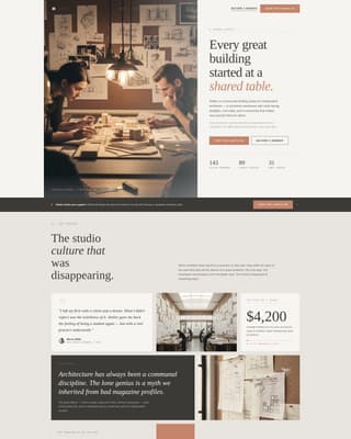 Atelier — Visionary Design-Firm Landing Page Template