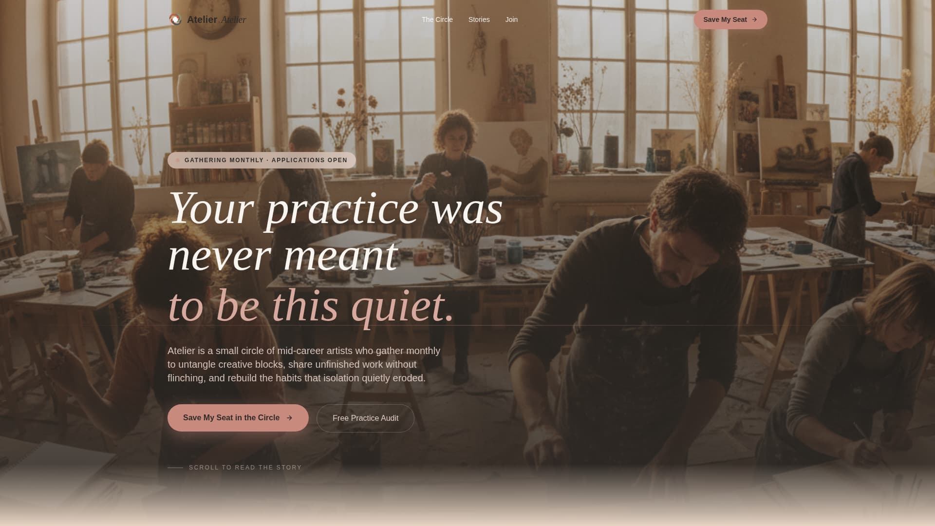 Atelier — Award-Winning Creative-Studio Landing Page Template