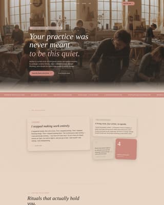 Atelier — Award-Winning Creative-Studio Landing Page Template