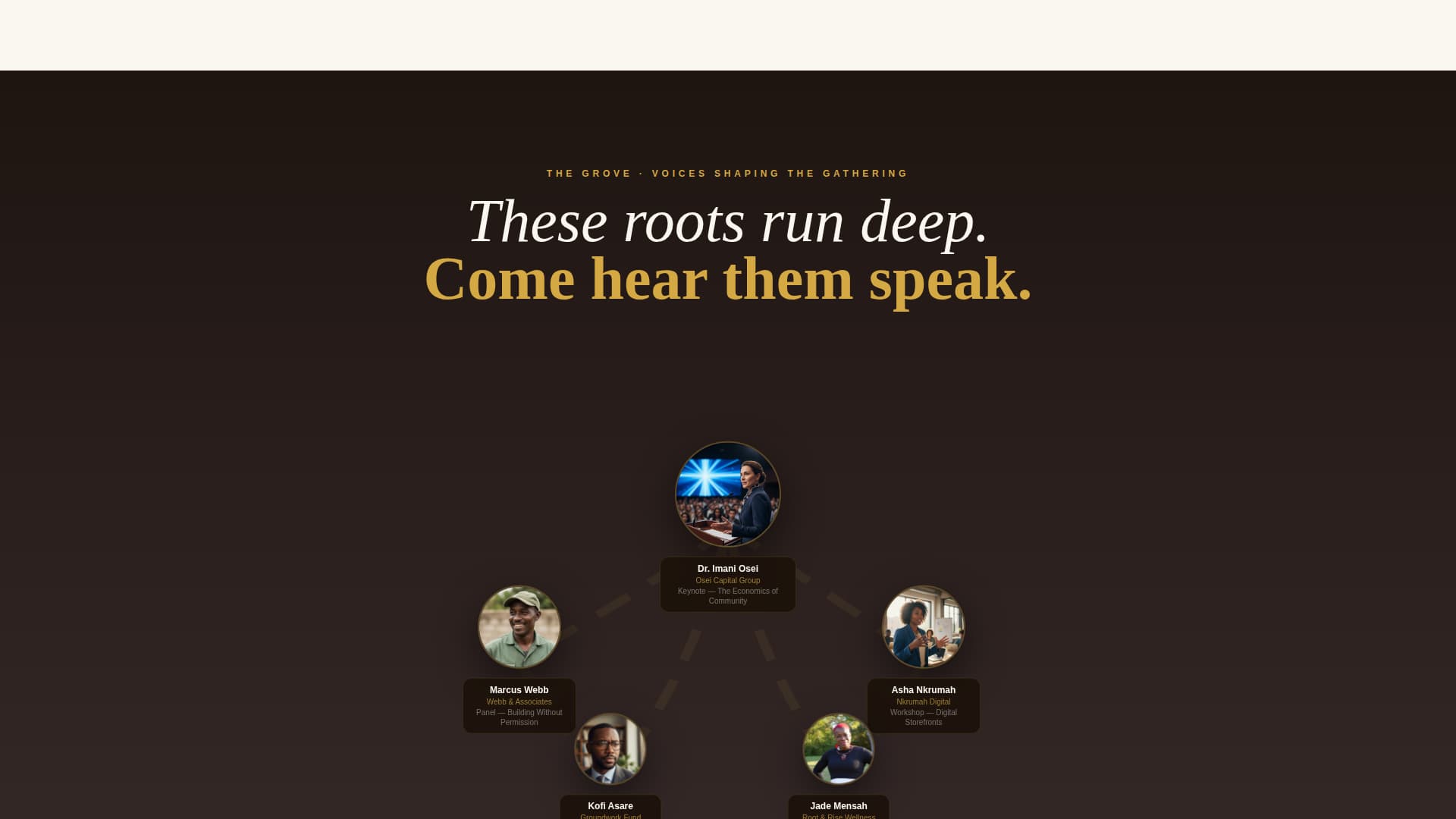 Roots - Thriving Black Business Landing Page Template