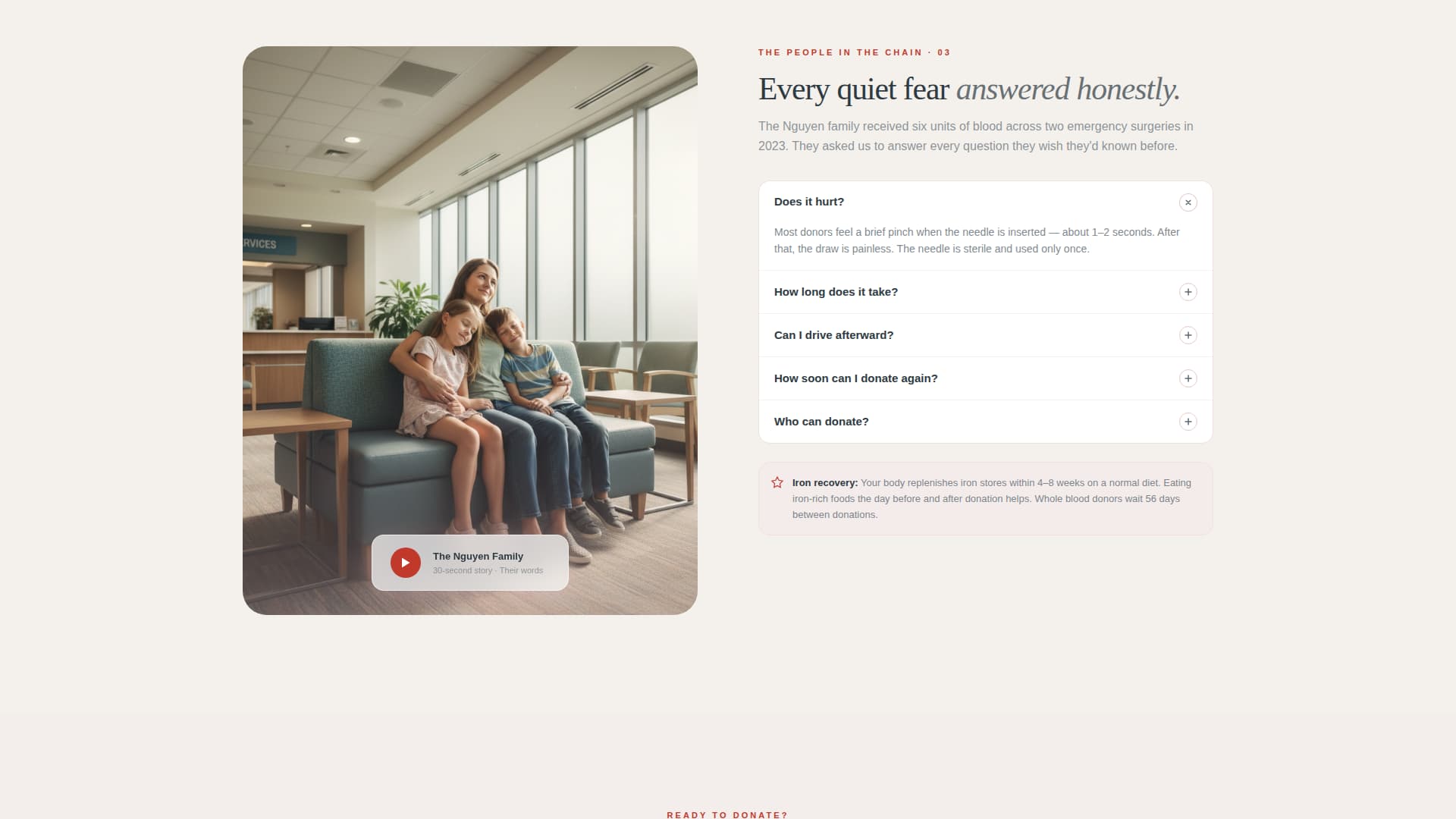 Bloodbridge - Lifesaving Blood Drive Landing Page Template