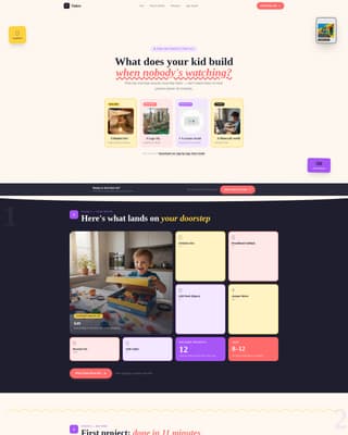 Tinker - Playful Coding Landing Page Template
