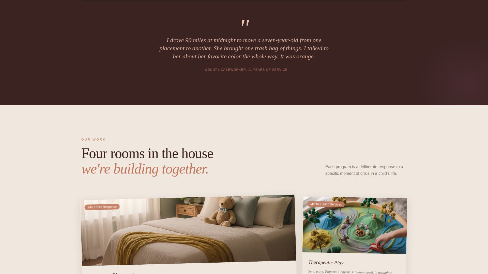 Shelter - Compassionate Child Welfare Landing Page Template