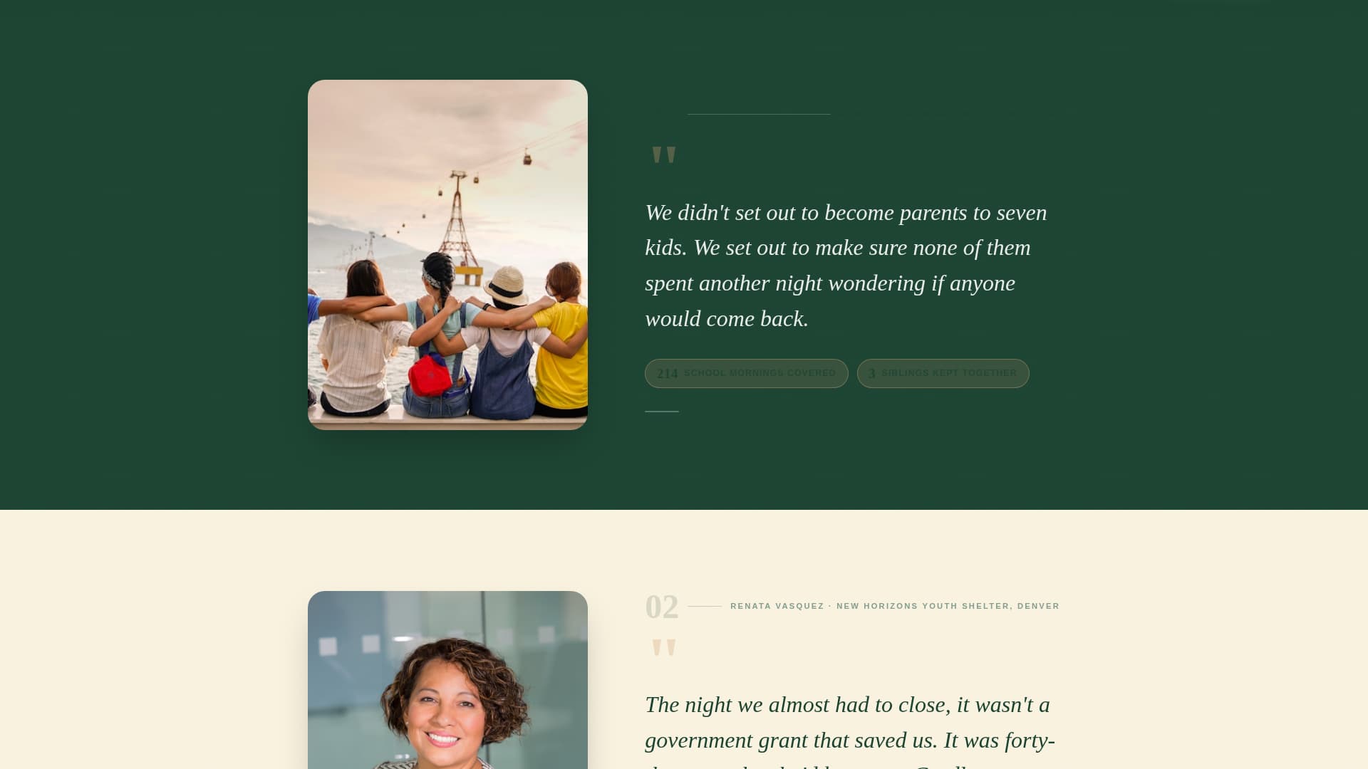Cradle - Heartfelt Childwelfare Landing Page Template