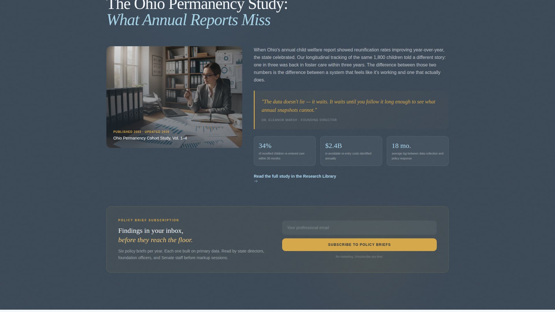 Advocate - Authoritative Child Welfare Landing Page Template