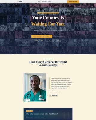 Immigrant & Refugee Support Blog & Content Website Template