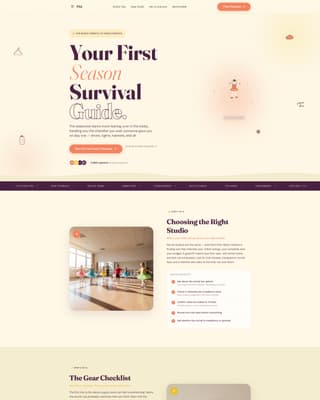 Pli - Essential Danceparent Landing Page Template