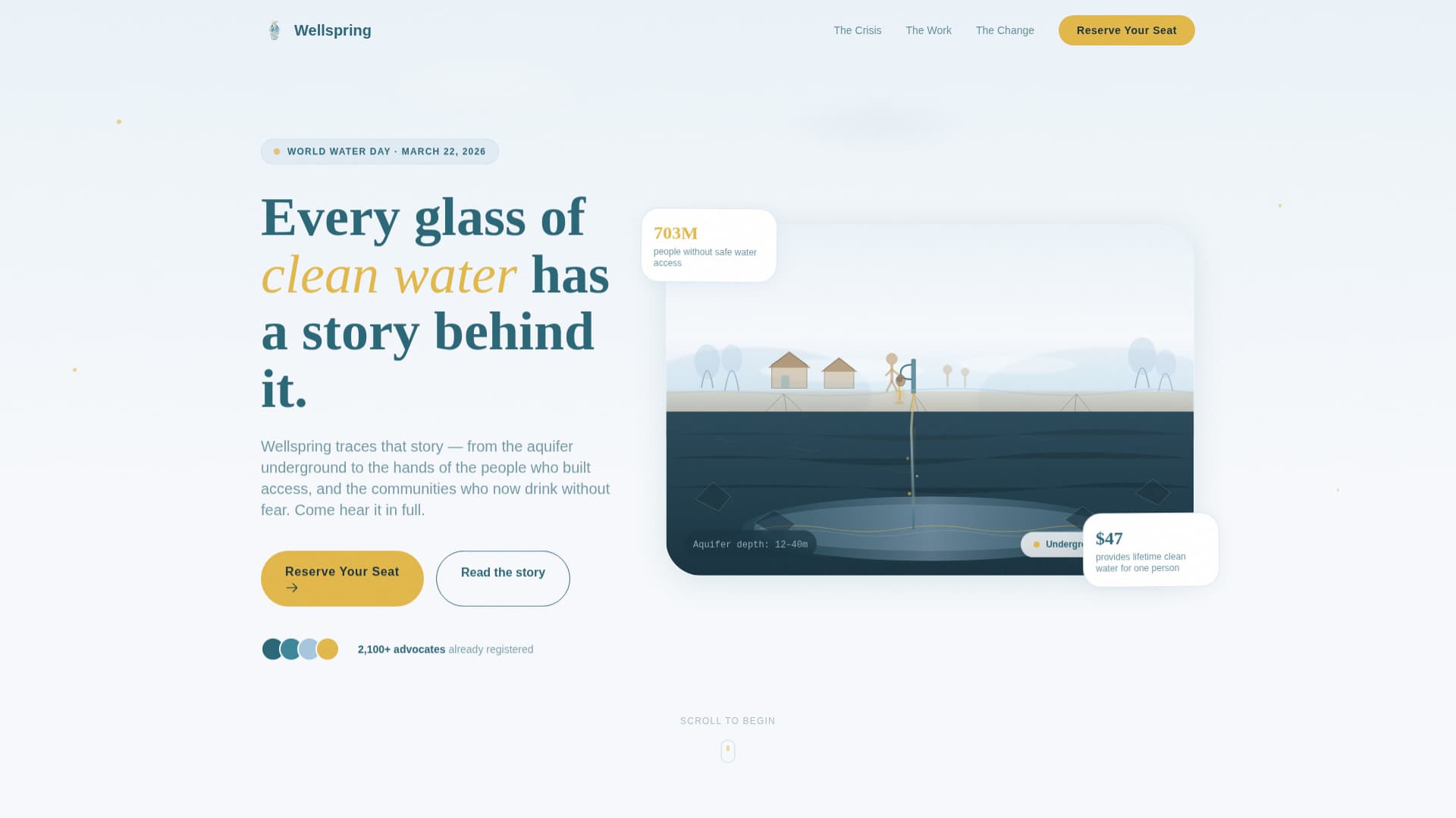 Complete Clean Water Nonprofit Professional Website Template
