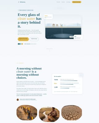 Complete Clean Water Nonprofit Professional Website Template