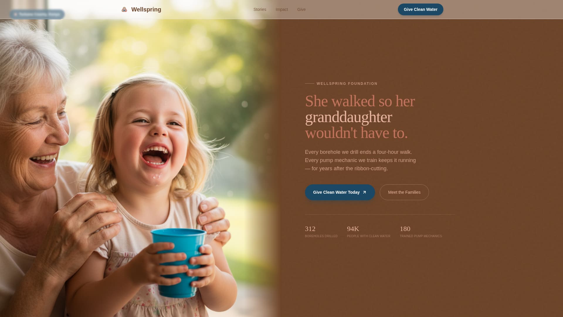 Advanced Clean Water Nonprofit Professional Website Template
