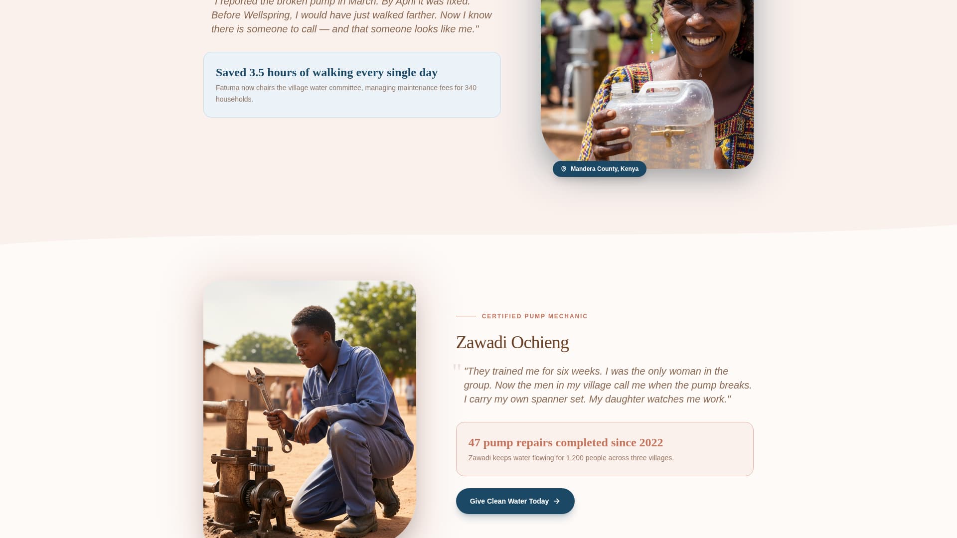 Advanced Clean Water Nonprofit Professional Website Template