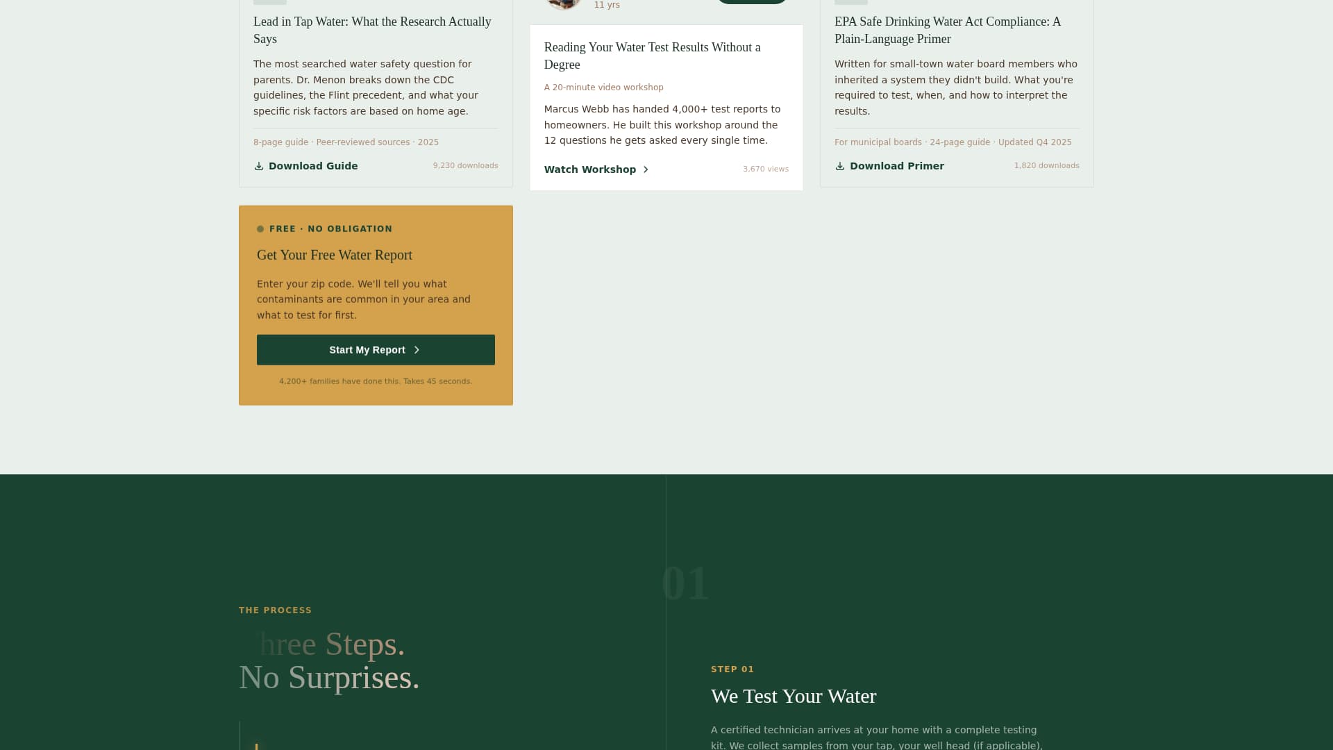 Expert Clean Water Nonprofit Professional Website Template