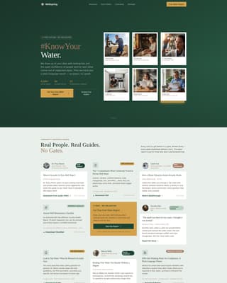 Expert Clean Water Nonprofit Professional Website Template
