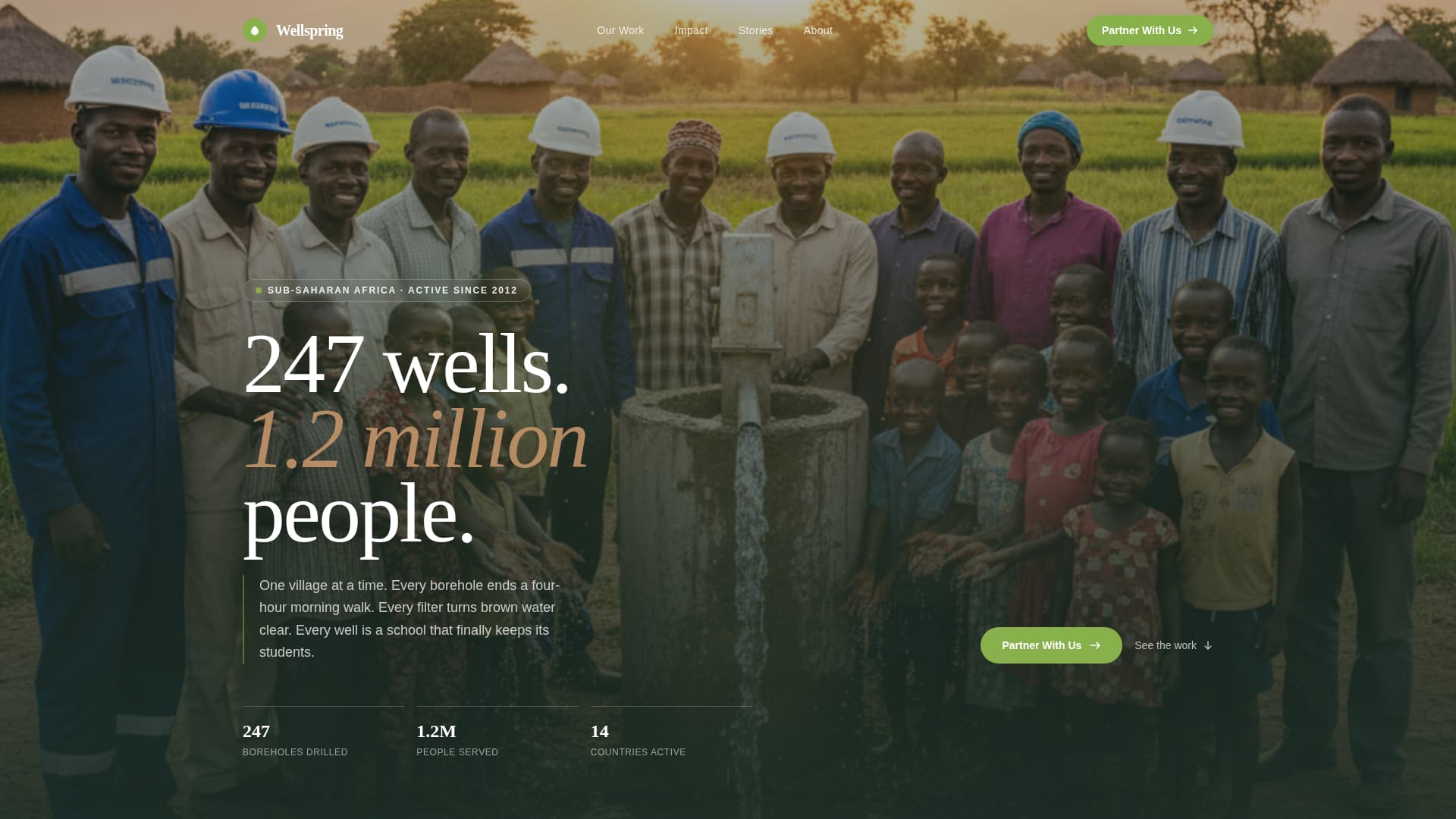 Environmental & Conservation NGO Portfolio & Case Study Website Template