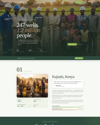 Environmental & Conservation NGO Portfolio & Case Study Website Template