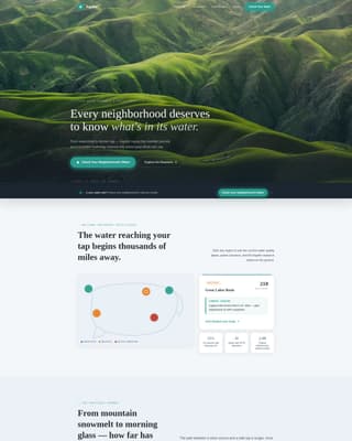 Clean Water Nonprofit Privacy Policy & Terms Website Template