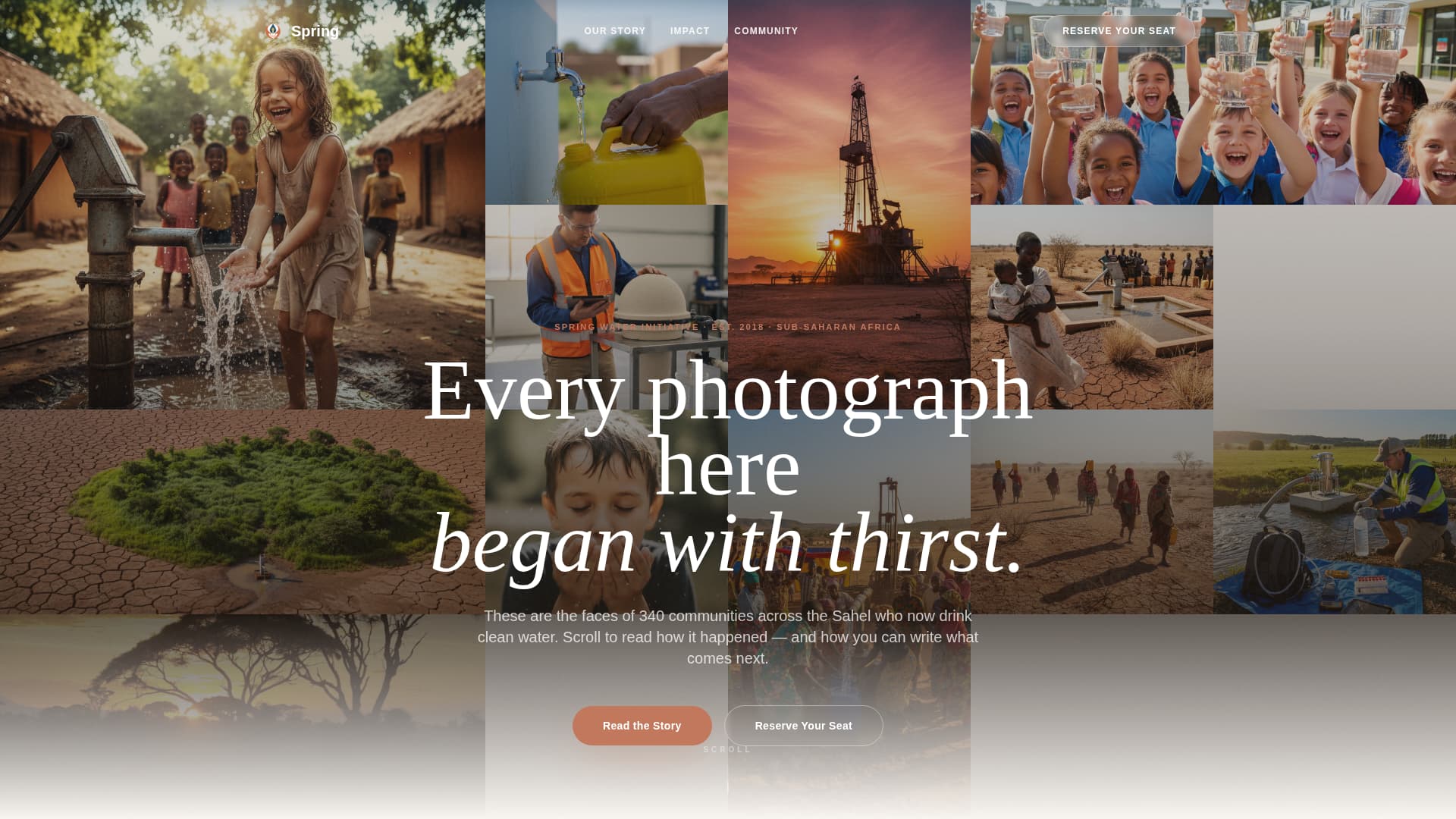 Clean Water Nonprofit Blog & Content Website Template
